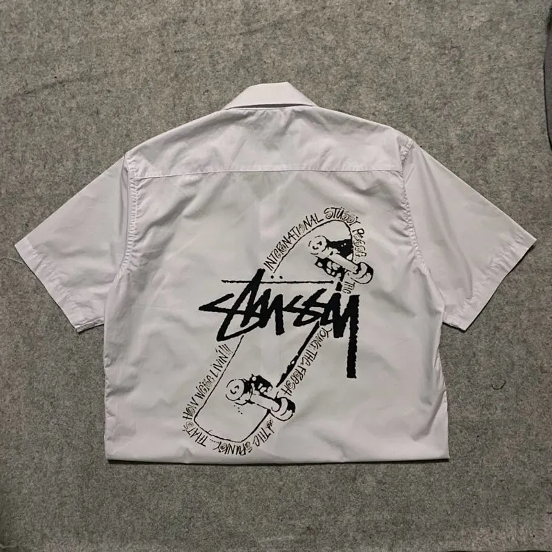 Streetwear Casual shirt Pria white photo 1