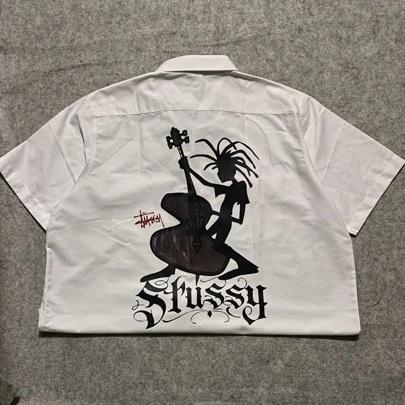 Streetwear Casual shirt Pria white photo 1