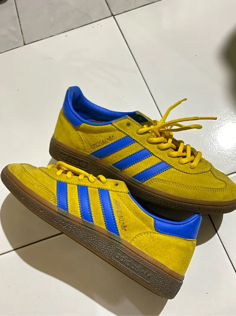 Adidas Casual Sneakers Pria yellow blue photo 1