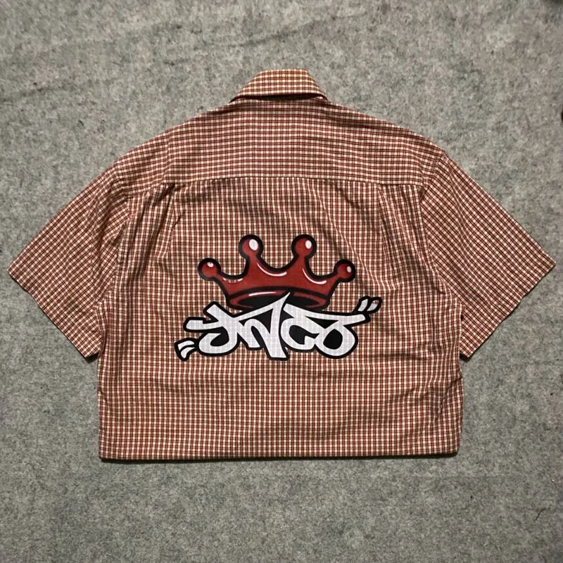 Streetwear Casual shirt Pria red photo 1