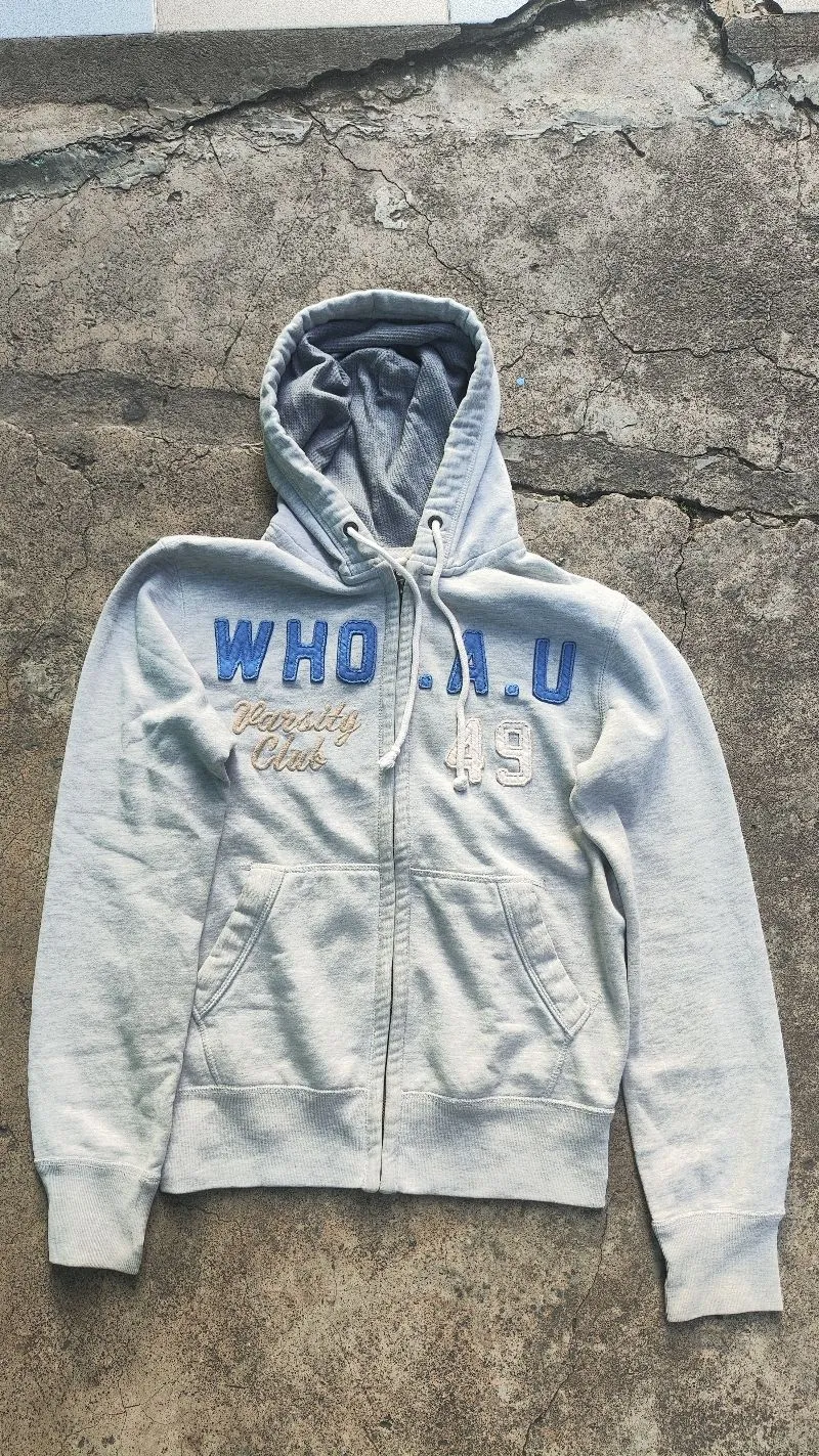 WHOAU Streetwear Hoody Pria silver photo 1