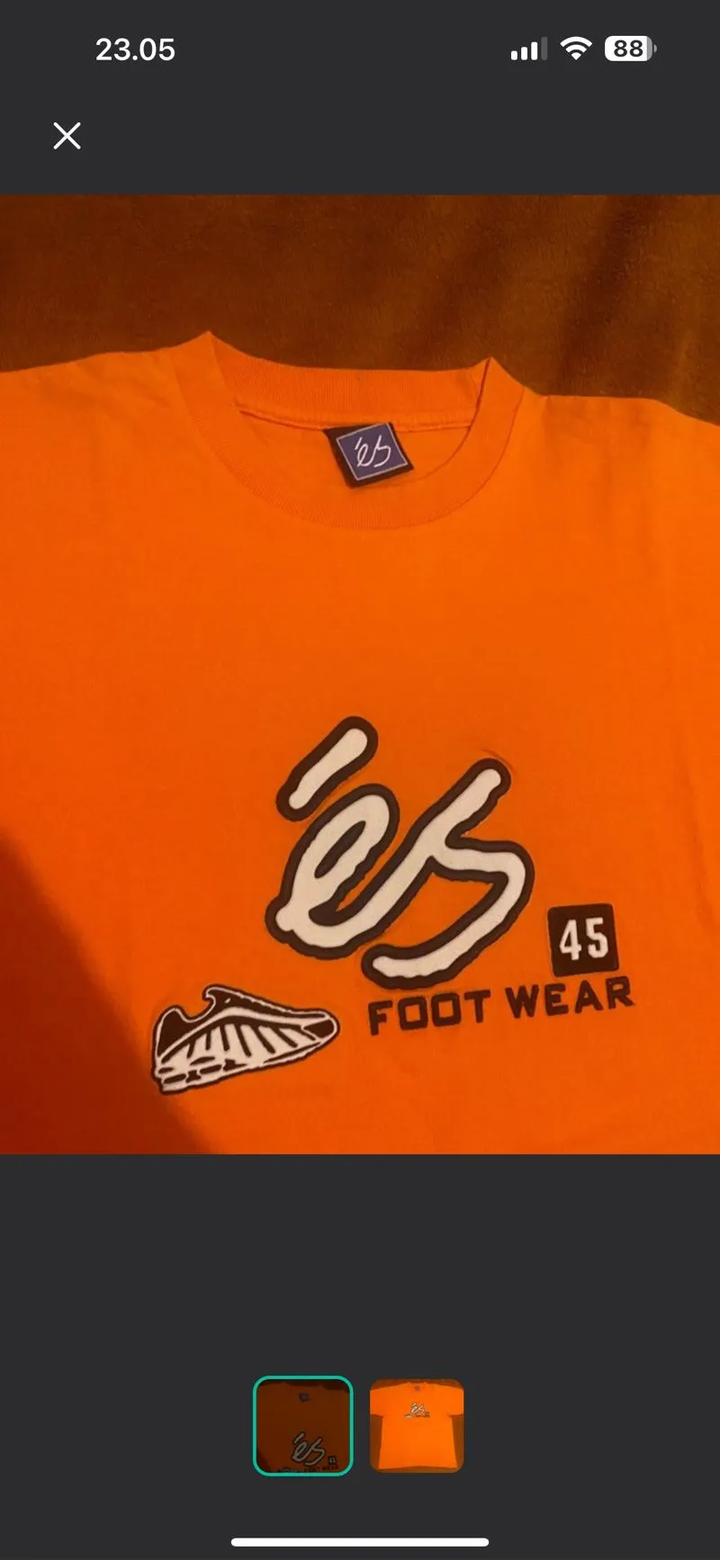 Japanese brand Streetwear Sportswear T-shirt Pria orange photo 1
