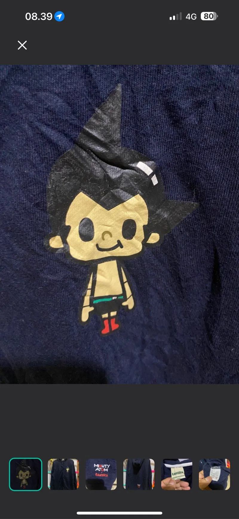 Japanese brand Streetwear Y2K Hoody Pria navy photo 1