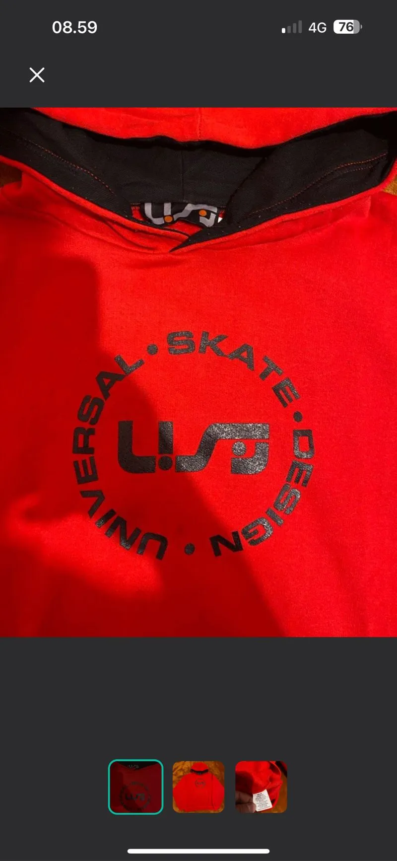 Japanese brand Streetwear Skater Hoody Pria red photo 1