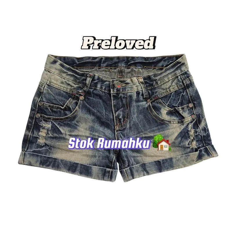 Casual Short Wanita blue photo 1