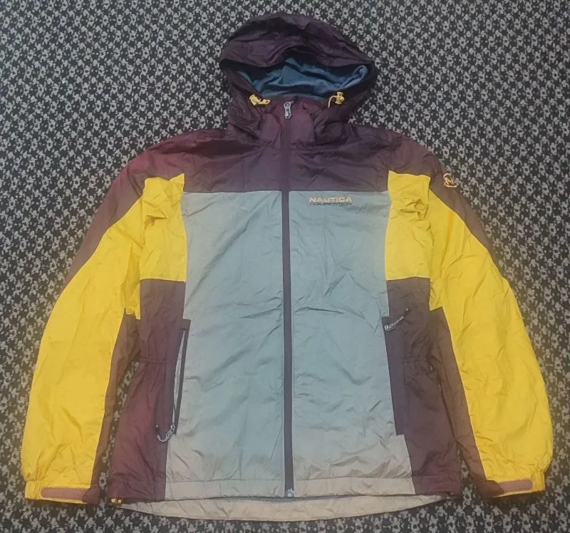 Nautica Gorpcore Sportswear Windbreaker Pria yellow brown photo 1
