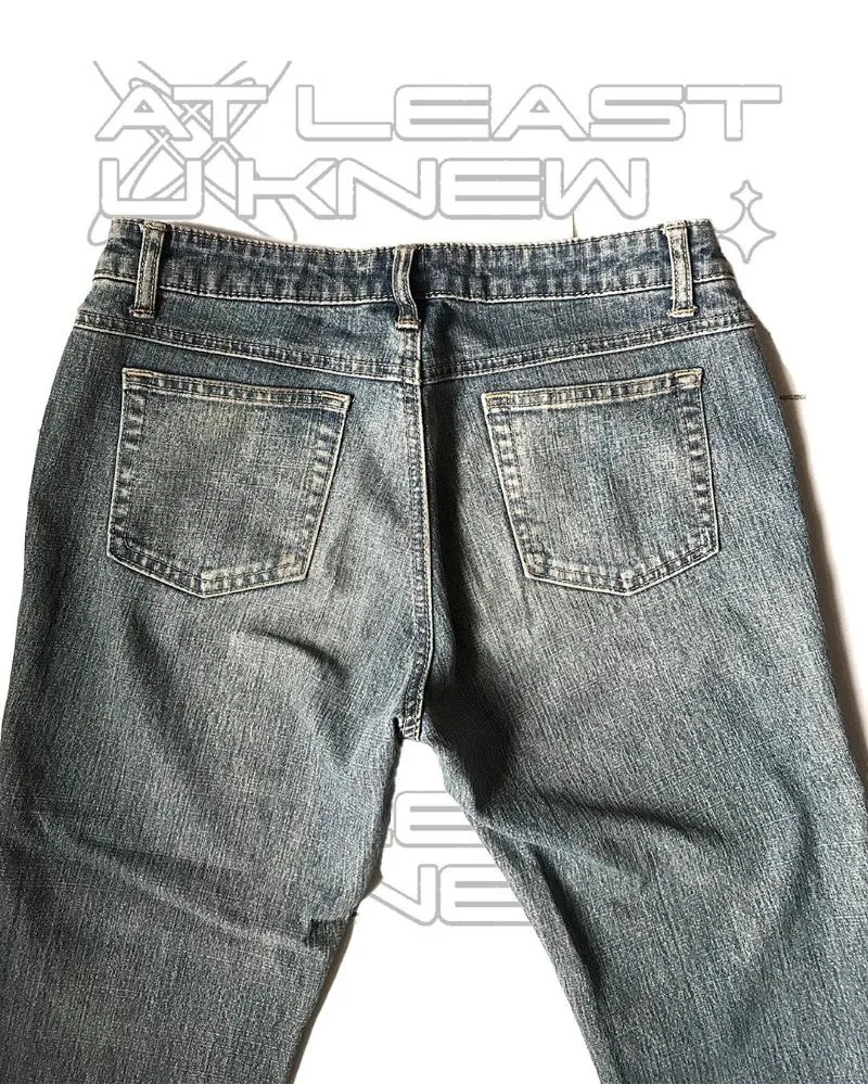 Vintage Y2K High waisted jeans Wanita navy blue photo 1
