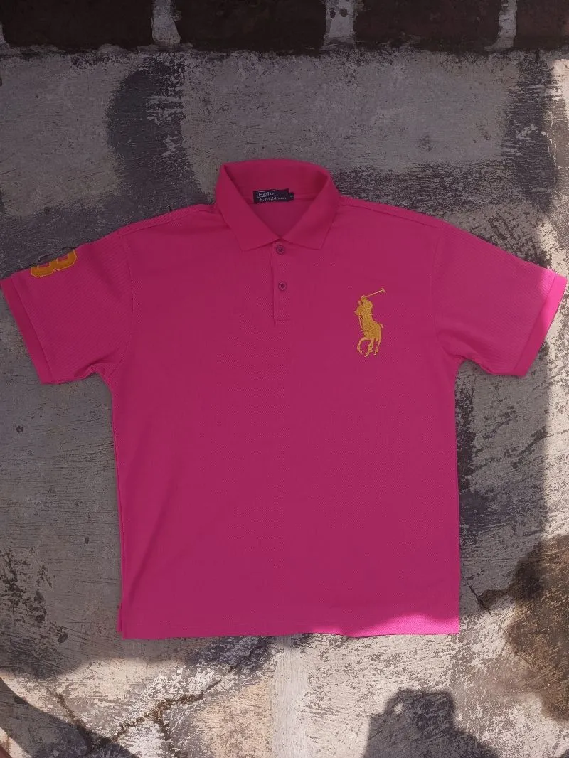 Polo Ralph Lauren Vintage Casual Polo shirt Pria pink photo 1
