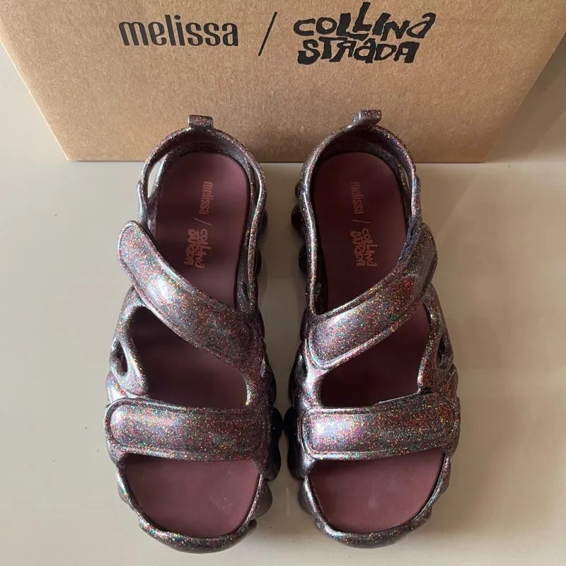 Melissa Coquette Casual Wedge Wanita brown photo 1