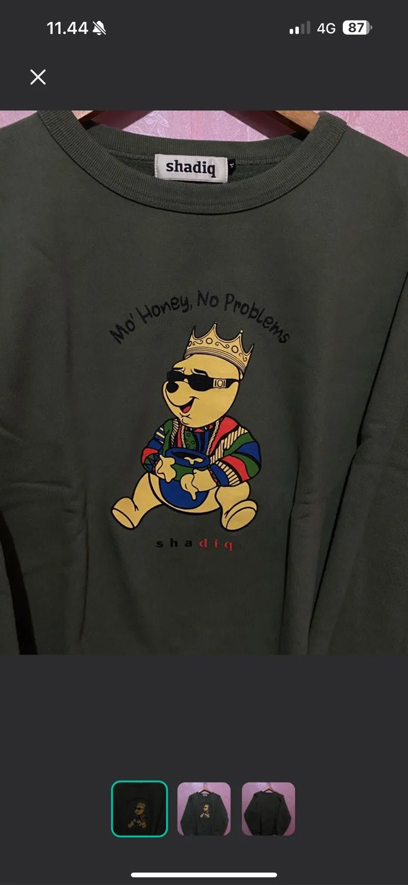 Japanese brand Streetwear Y2K Sweatshirt Pria green photo 1