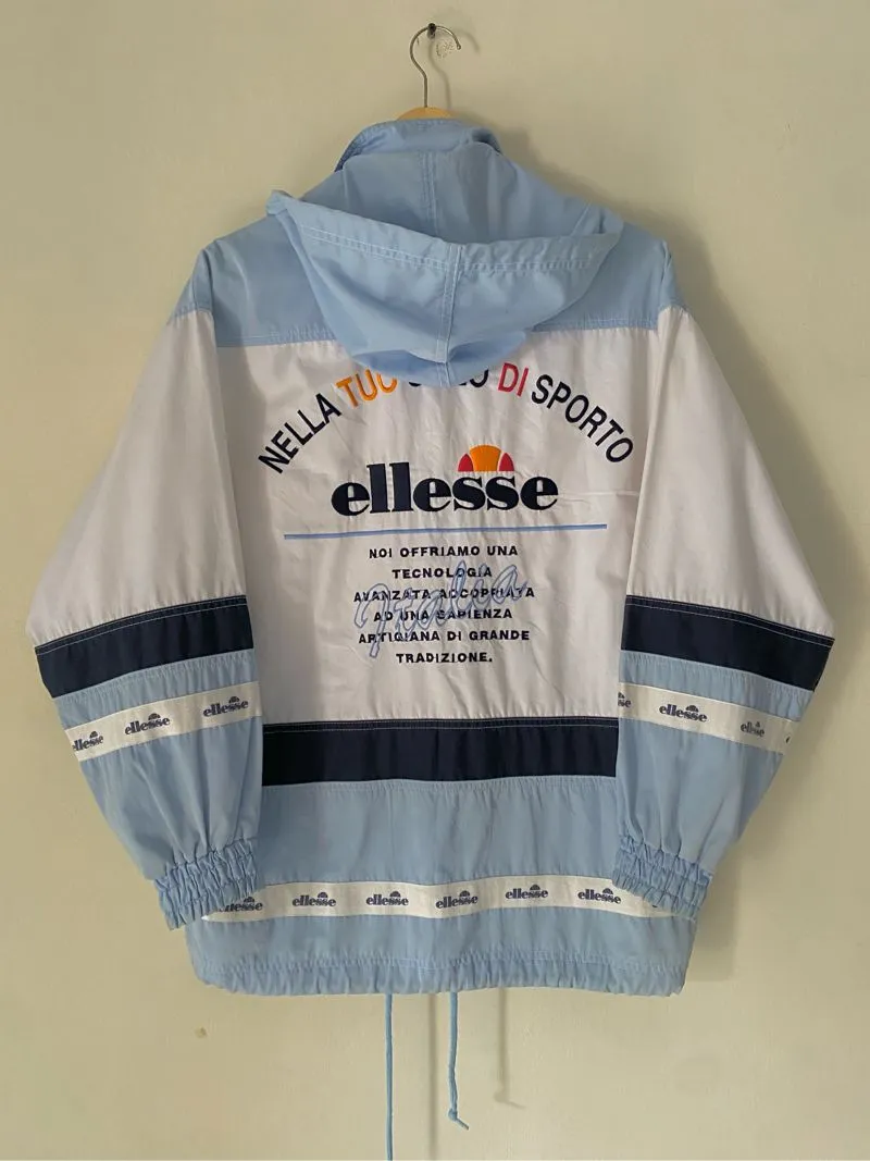 Ellesse Vintage Streetwear Windbreaker Pria white blue photo 1