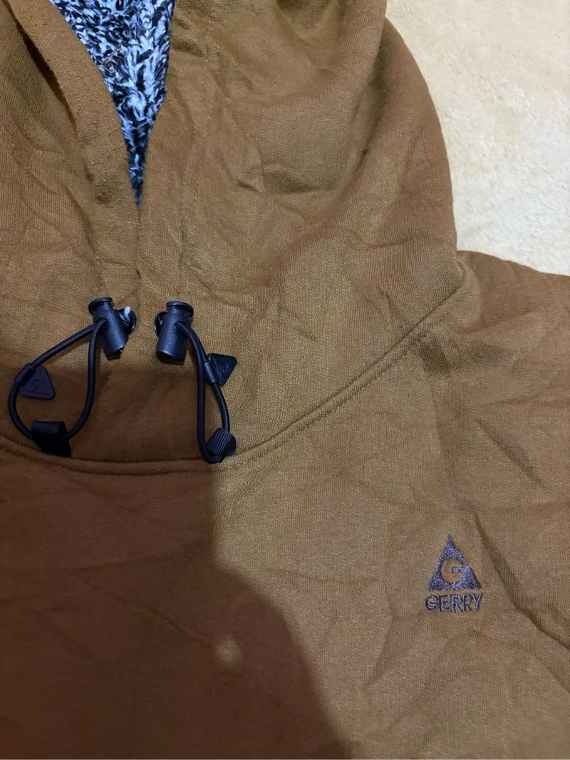 Japanese brand Streetwear Y2K Hoody Pria brown photo 1