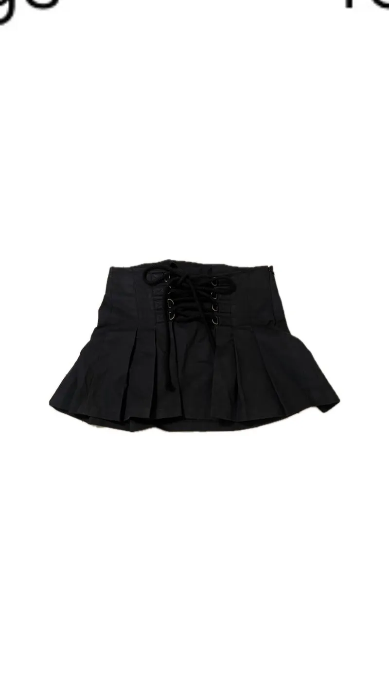 Goth Emo Mini skirt Wanita black photo 1