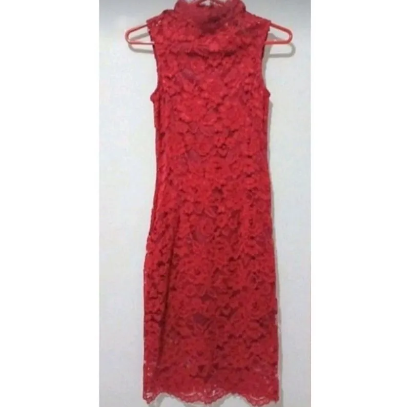 Coquette Casual Bodycon dress Wanita red photo 1