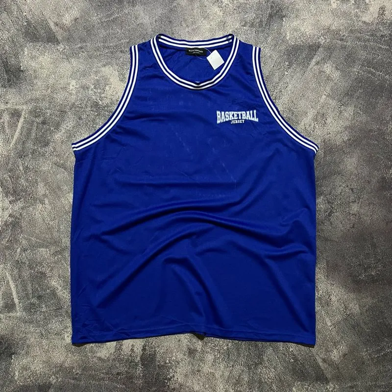 Streetwear Sportswear Jersey Pria blue photo 1