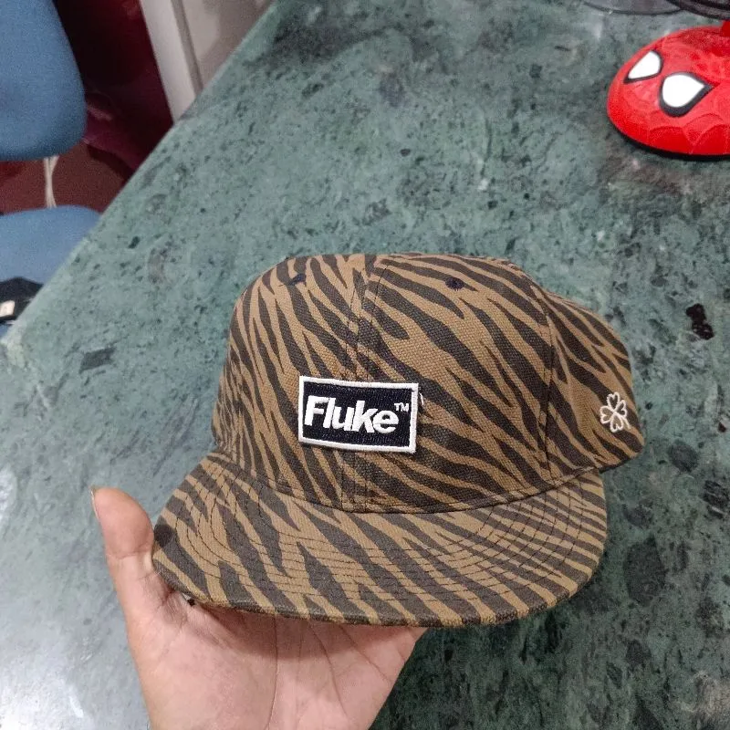 Fluke Skateboard Streetwear Skater Hat Pria brown photo 1