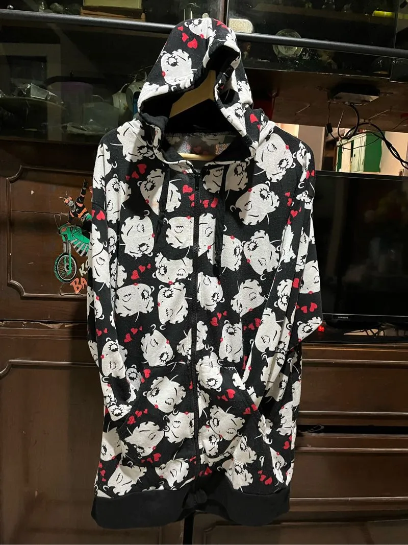Vintage Streetwear Hoody Pria white black photo 1