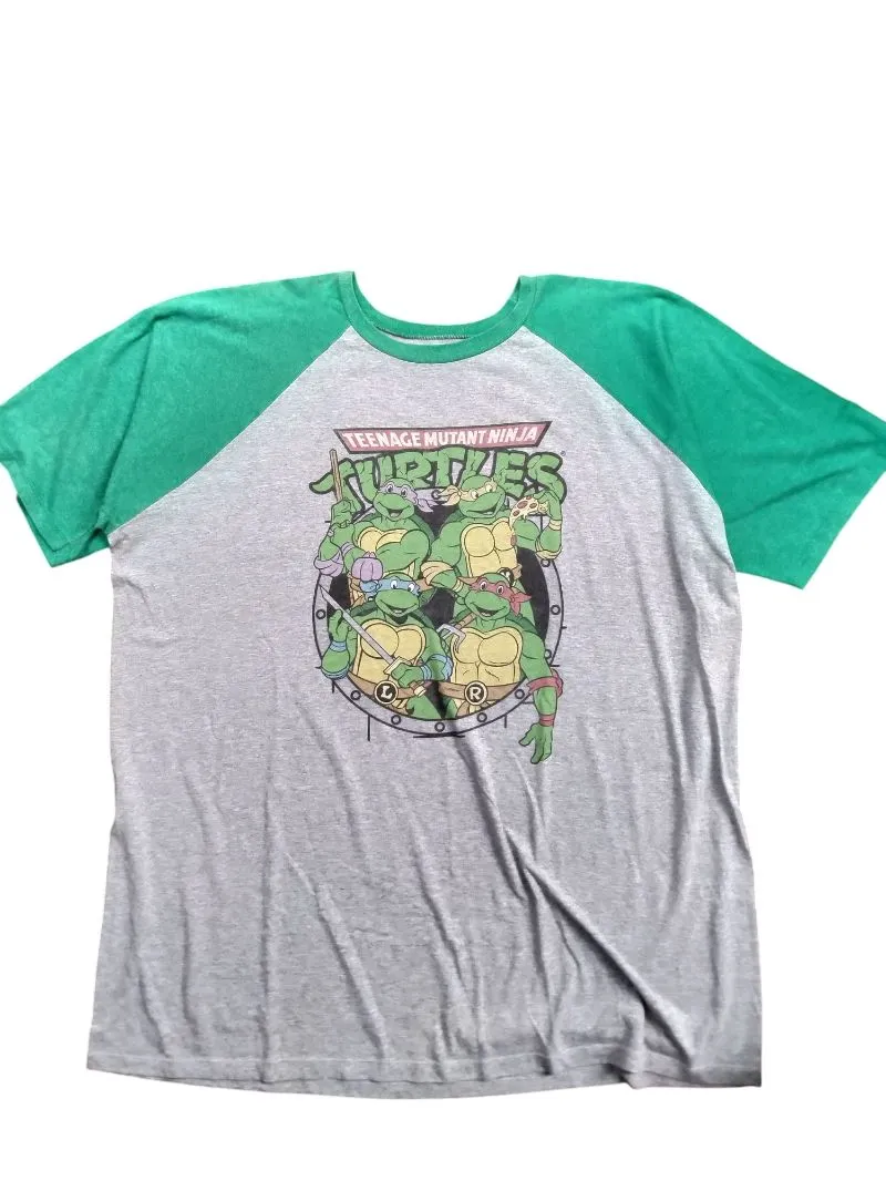 Streetwear Y2K T-shirt Pria green gray photo 1