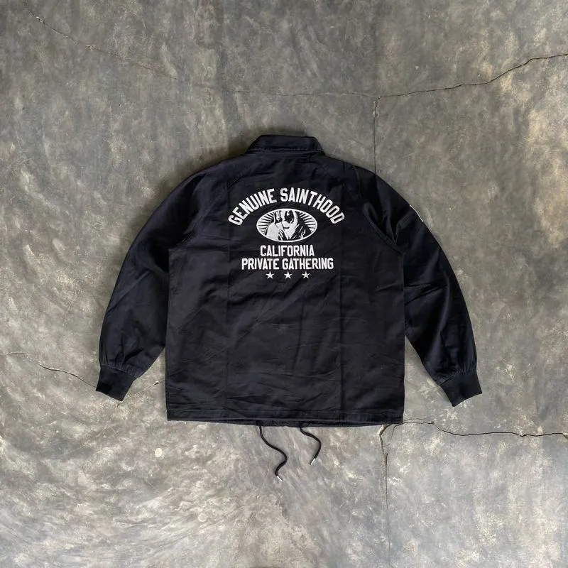 Streetwear Casual Denim jacket Pria black photo 1