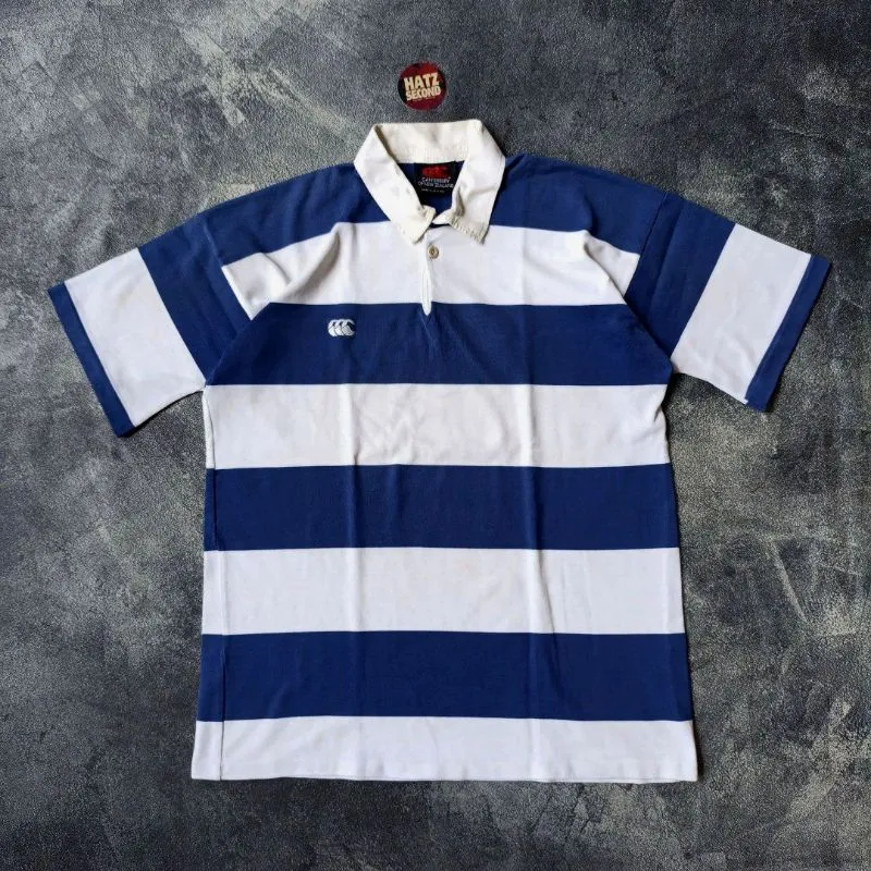 Canterbury Casual Polo shirt Pria white blue photo 1