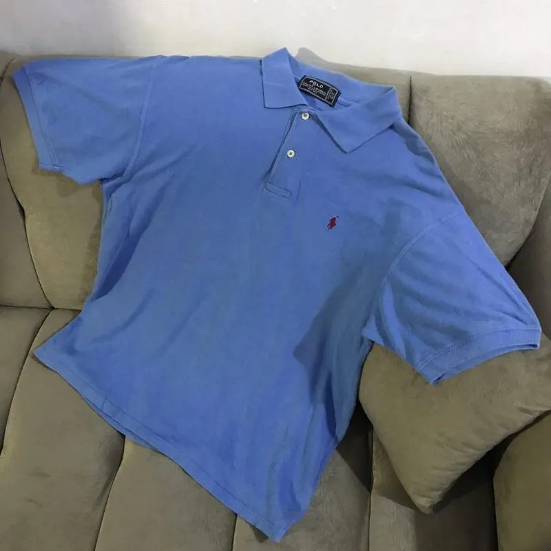Polo Ralph Lauren Minimalist Casual Polo shirt Pria blue photo 1