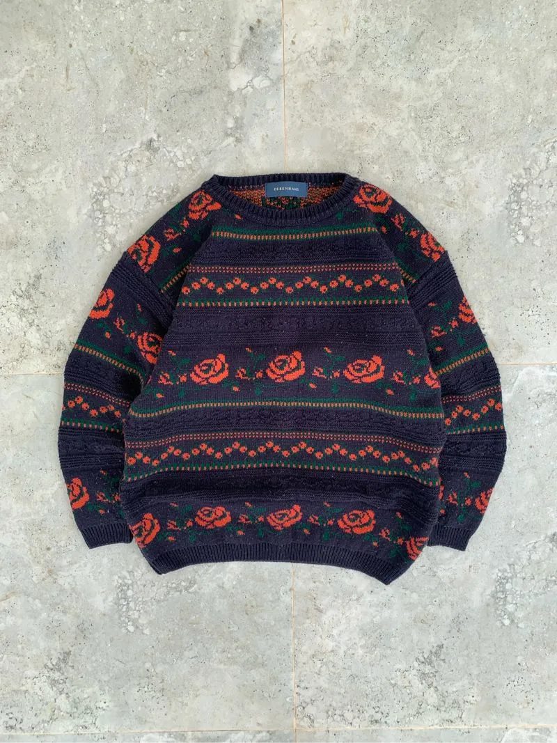 Vintage Y2K Sweater Pria navy photo 1