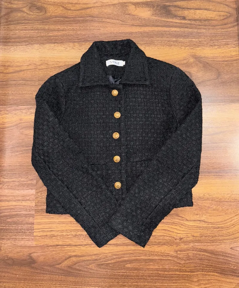 Vintage Blazer Wanita black photo 1