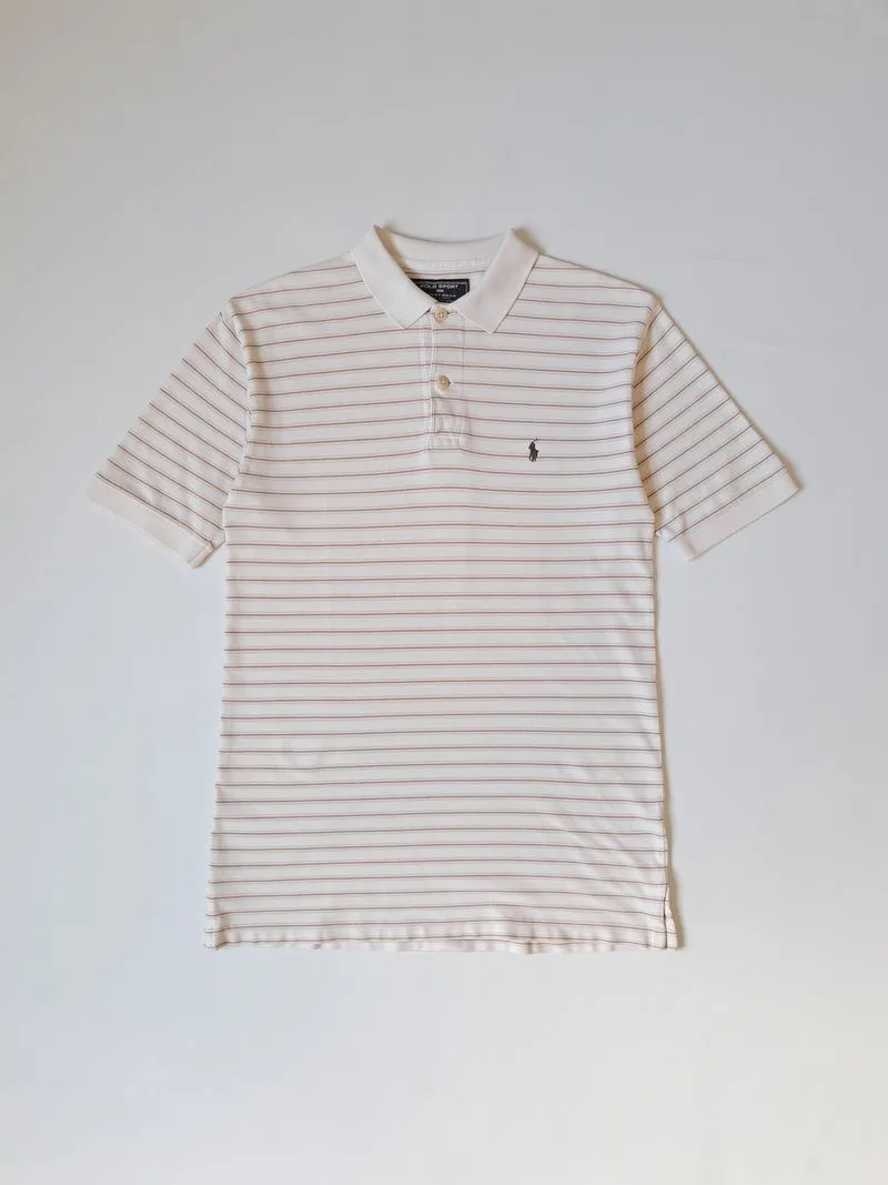 Polo Ralph Lauren Luxury Casual Polo shirt Pria cream tan photo 1