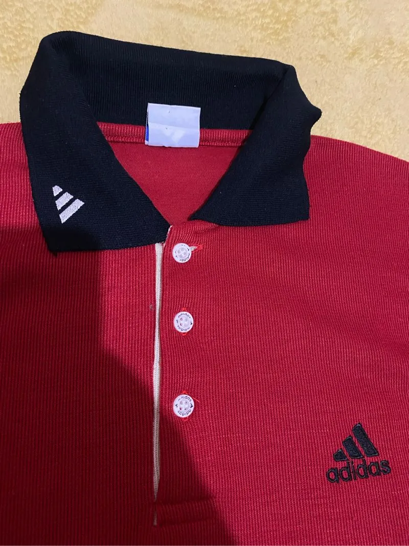Adidas Y2K Sportswear Polo shirt Pria red photo 1