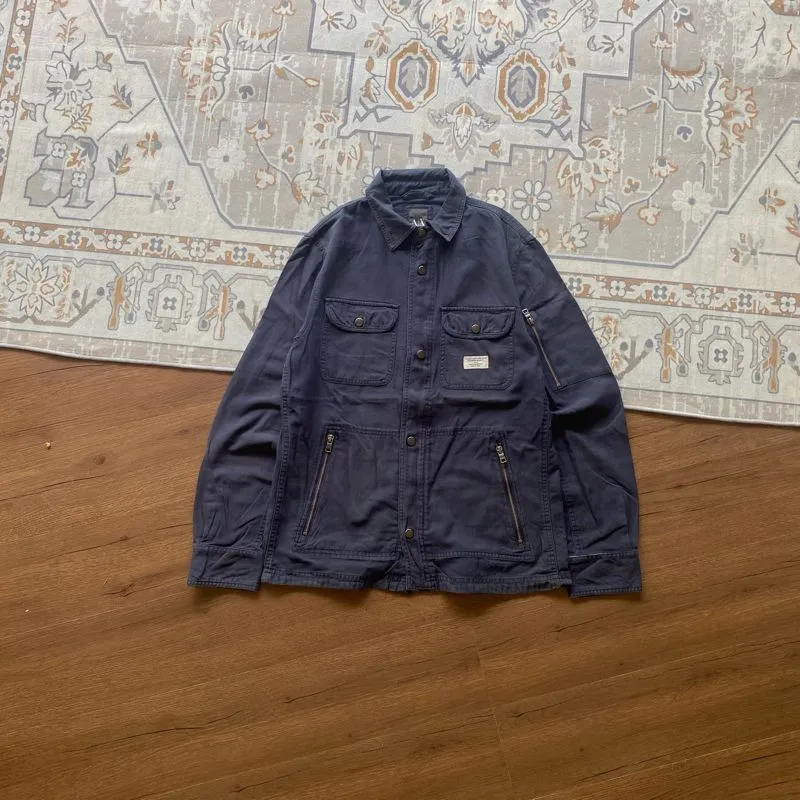 Armani	 Casual Track jacket Pria navy photo 1