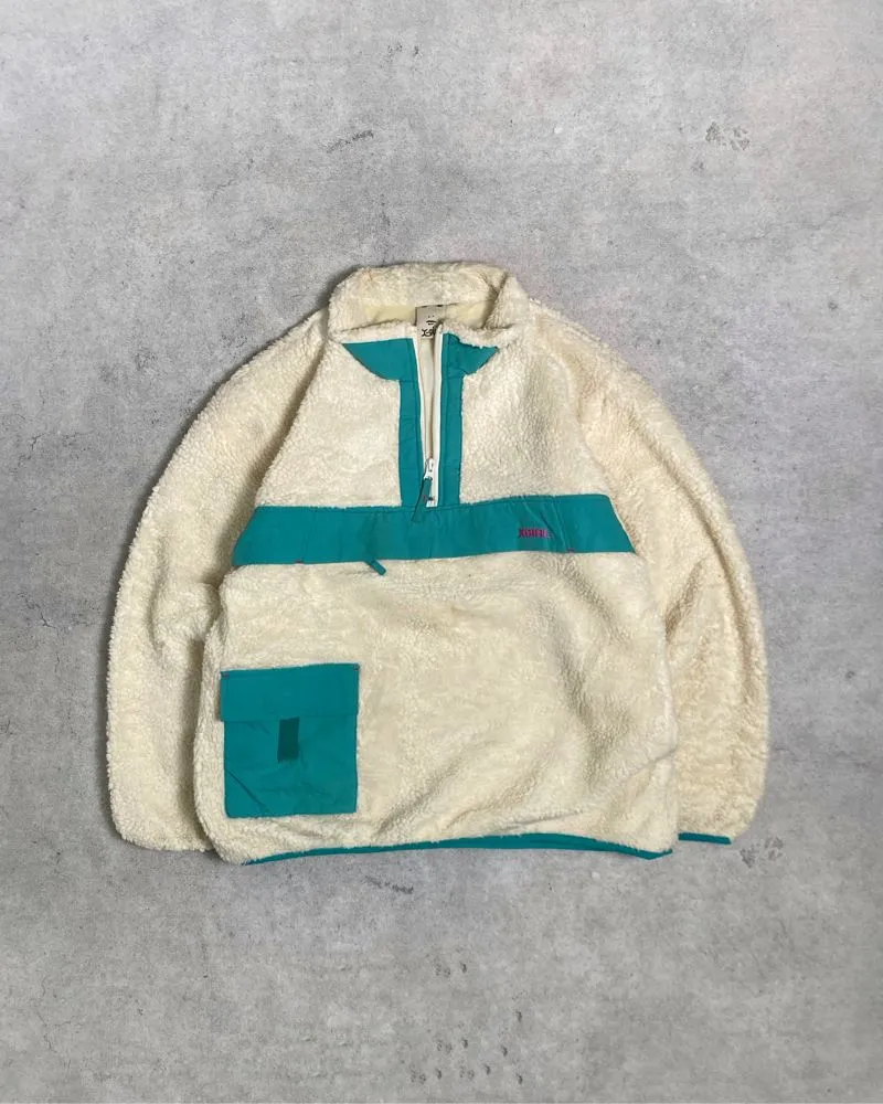 Japanese brand Streetwear Y2K Fleece Pria cream photo 1
