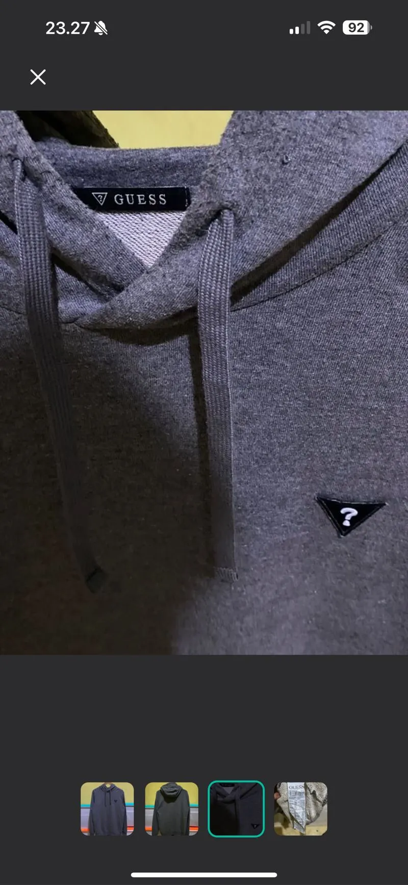 Guess Streetwear Luxury Hoody Pria gray photo 1
