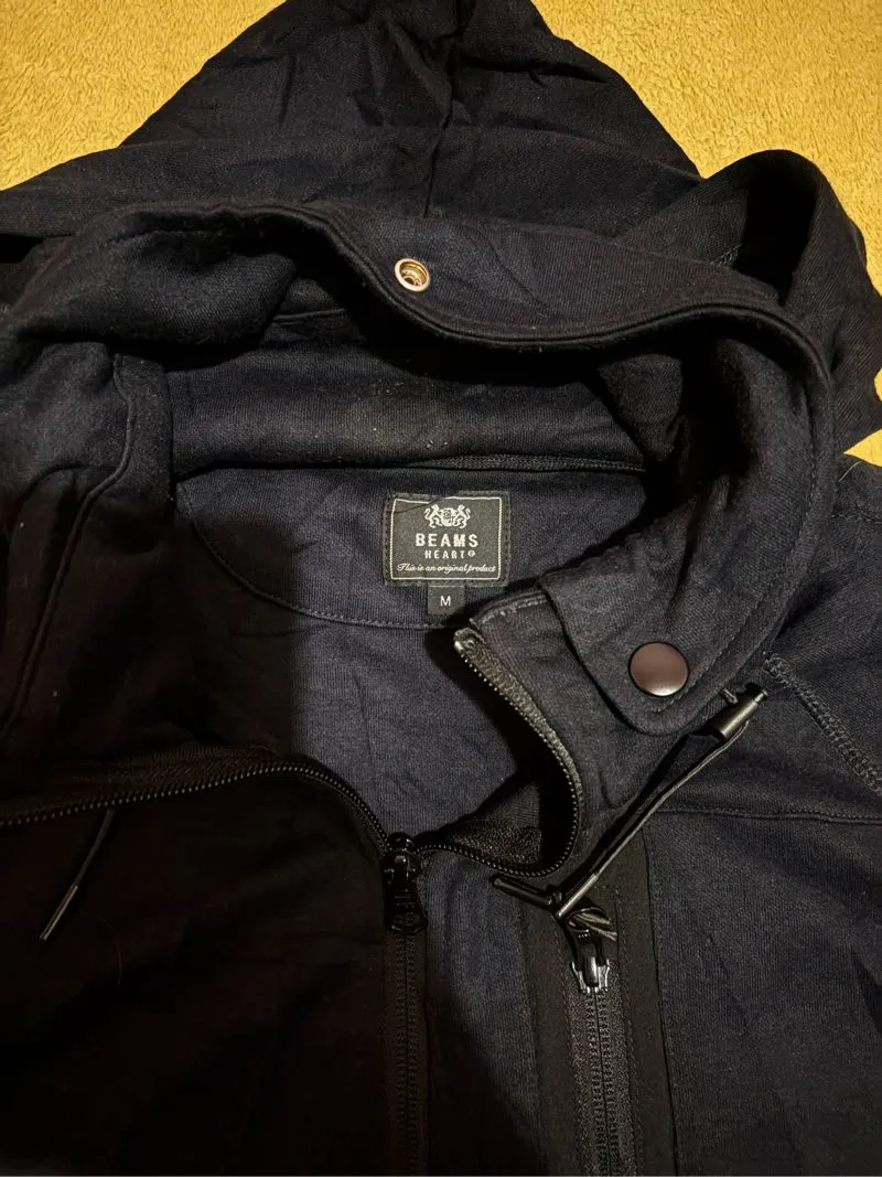 Beams Streetwear Y2K Hoody Pria black photo 1