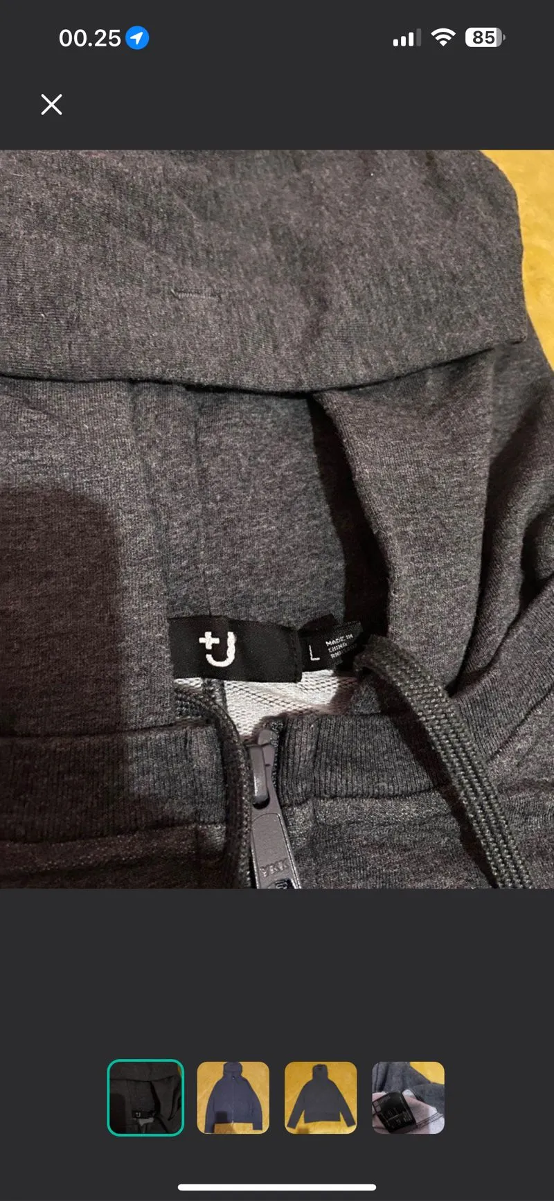 Jil Sander Streetwear Sportswear Hoody Wanita gray photo 1