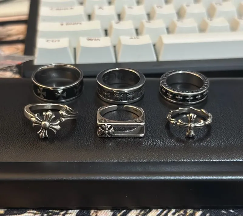Chrome Hearts Streetwear Luxury Jewellery Pria black gray photo 1