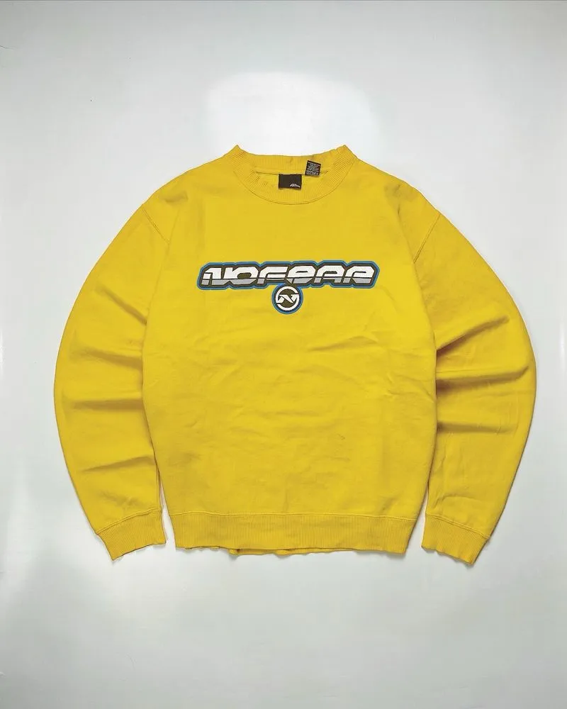 Japanese brand Vintage Streetwear Sweater Pria yellow photo 1