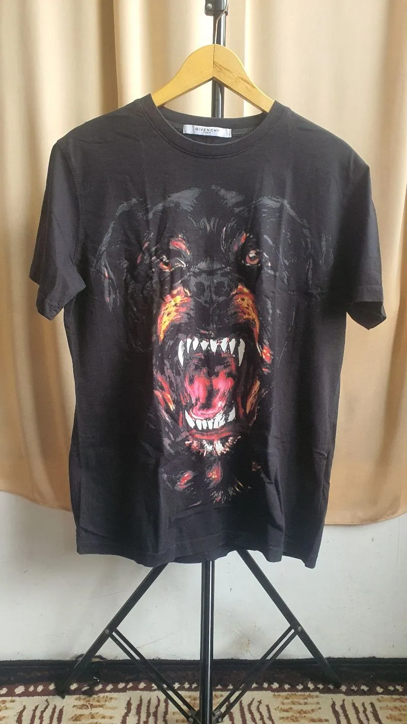 Givenchy Luxury Goth T-shirt Pria black photo 1