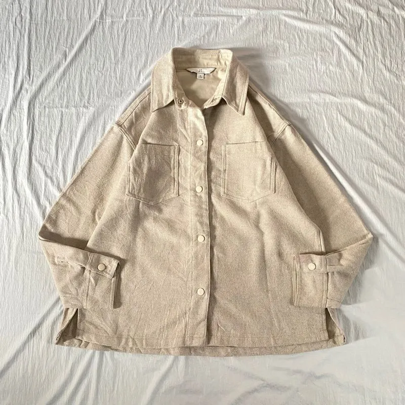 Japanese brand Vintage Polo shirt Pria cream photo 1