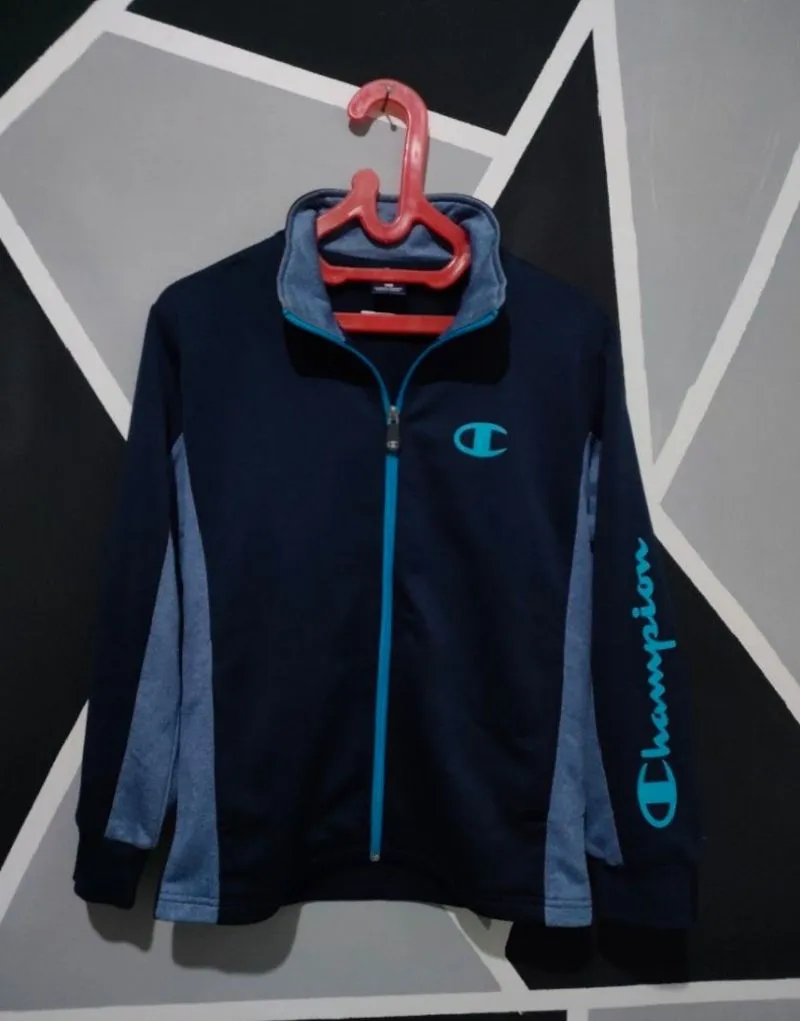 Champion Vintage Casual Track jacket Pria navy photo 1