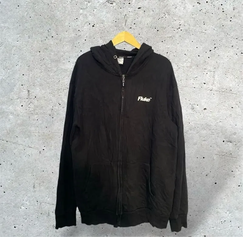 Fluke Skateboard Streetwear Hoody Pria black photo 1