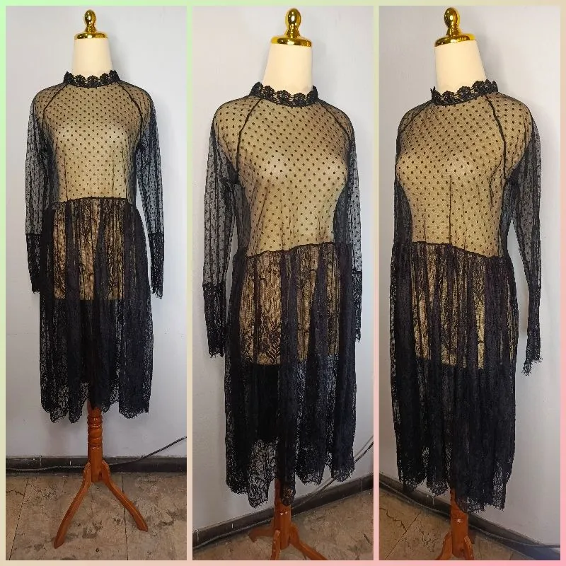 Vintage Avant Garde Fleece Wanita black photo 1