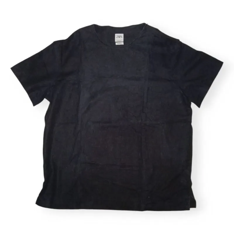 Zara Minimalist Casual Casual shirt Pria black gray photo 1