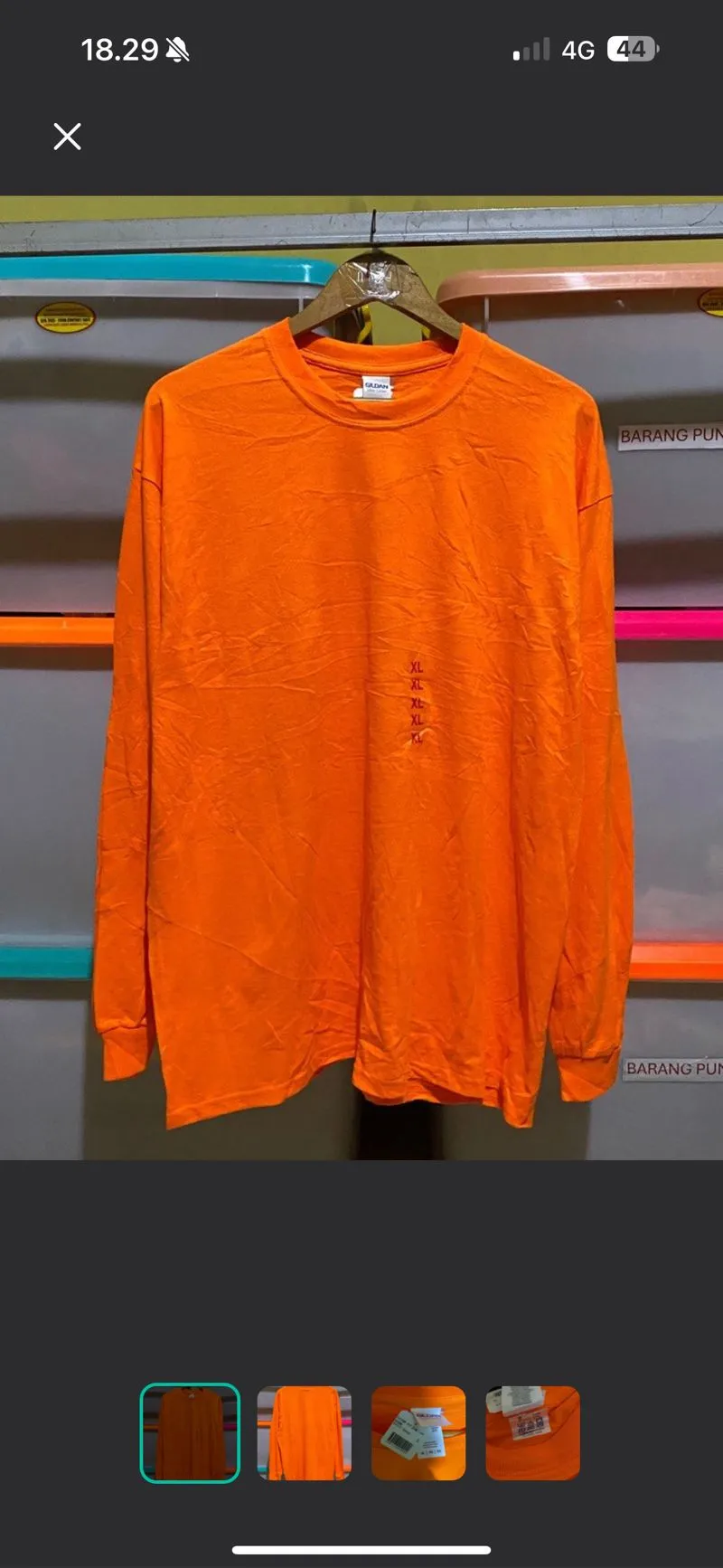 Gildan Streetwear Y2K T-shirt Pria orange photo 1