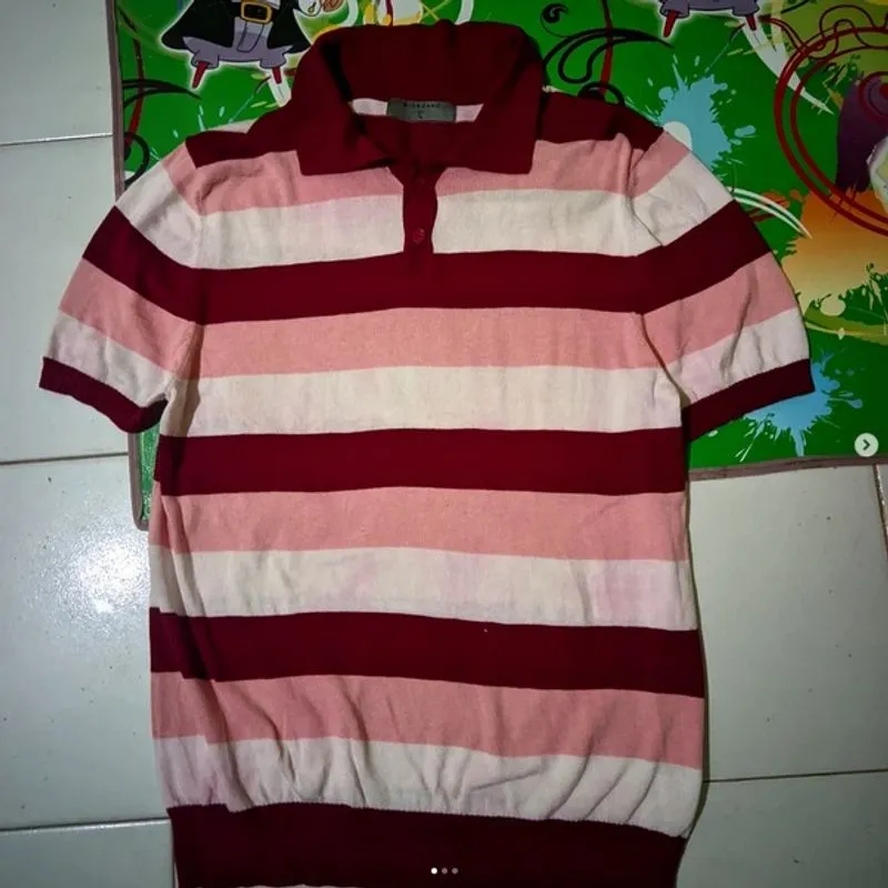 Giordano Casual Polo shirt Pria burgundy pink photo 1
