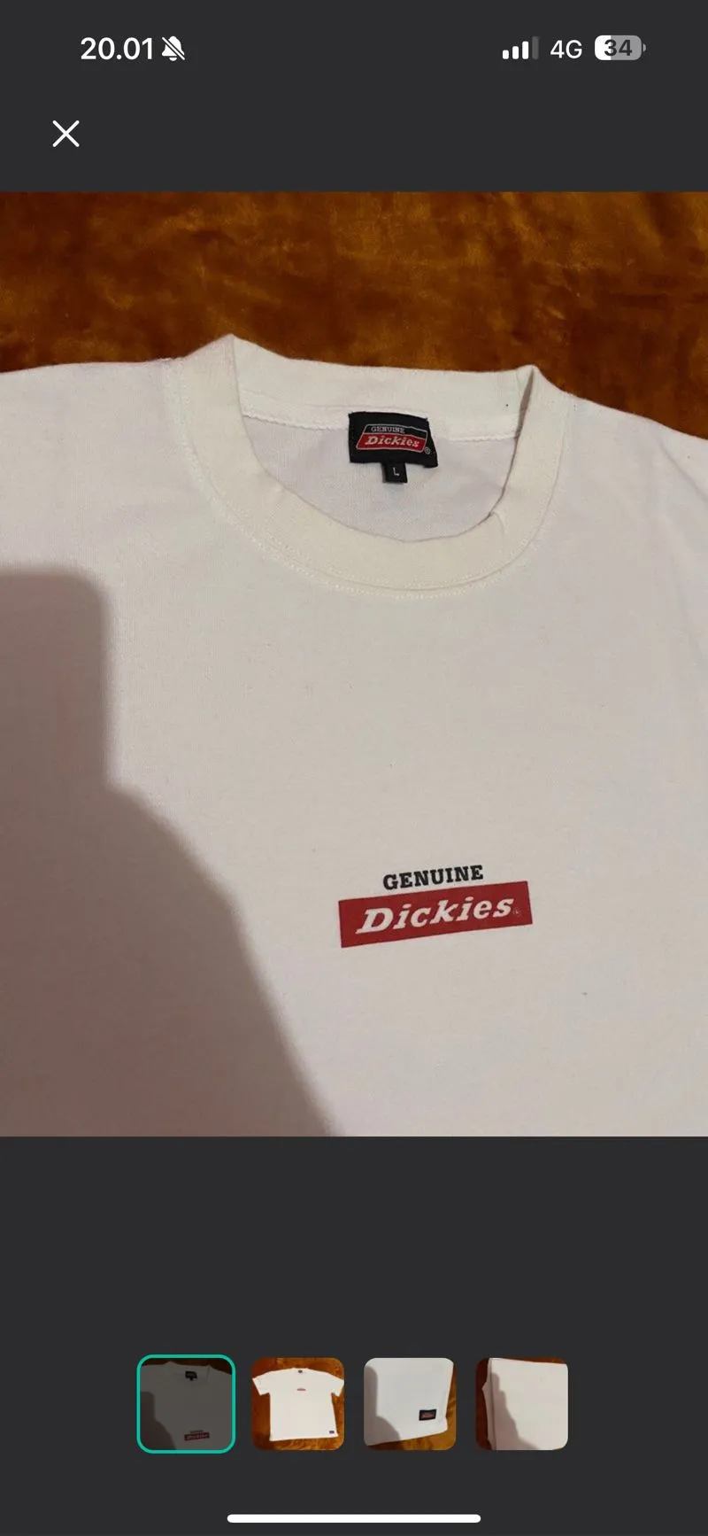 Dickies Streetwear Casual T-shirt Pria white photo 1