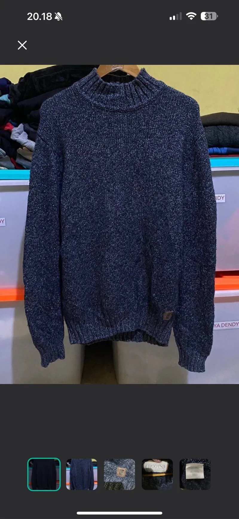 Japanese brand Streetwear Casual Sweatshirt Pria navy gray photo 1