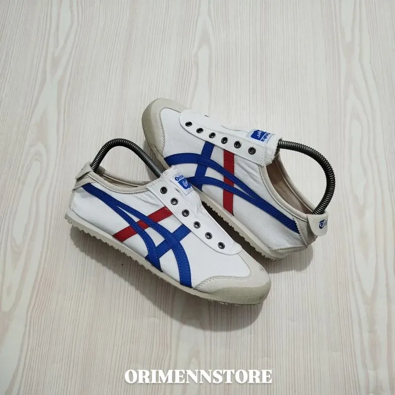 Onitsuka Tiger Casual Sneakers Pria white blue photo 1