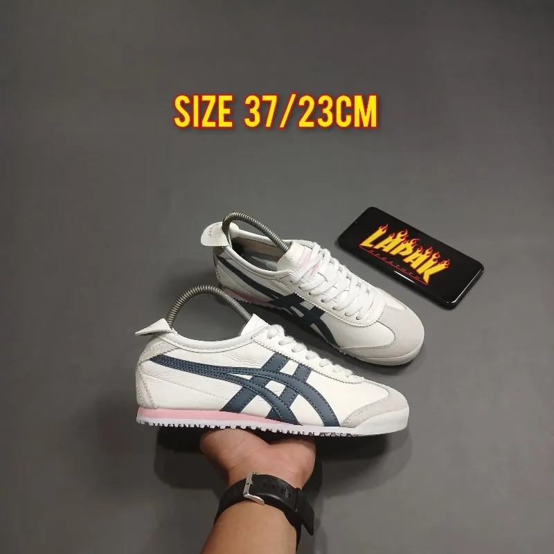 Onitsuka Tiger Casual Sneakers Wanita white black photo 1