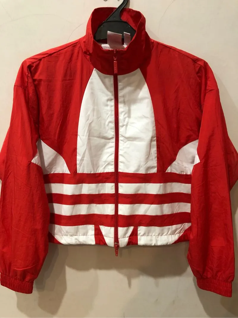Adidas Streetwear Sportswear Windbreaker Wanita red photo 1