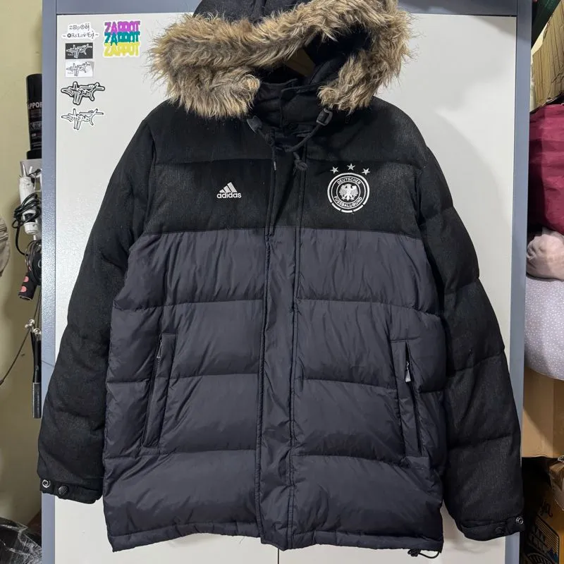 Adidas Streetwear Sportswear Puffer jacket Pria black gray photo 1
